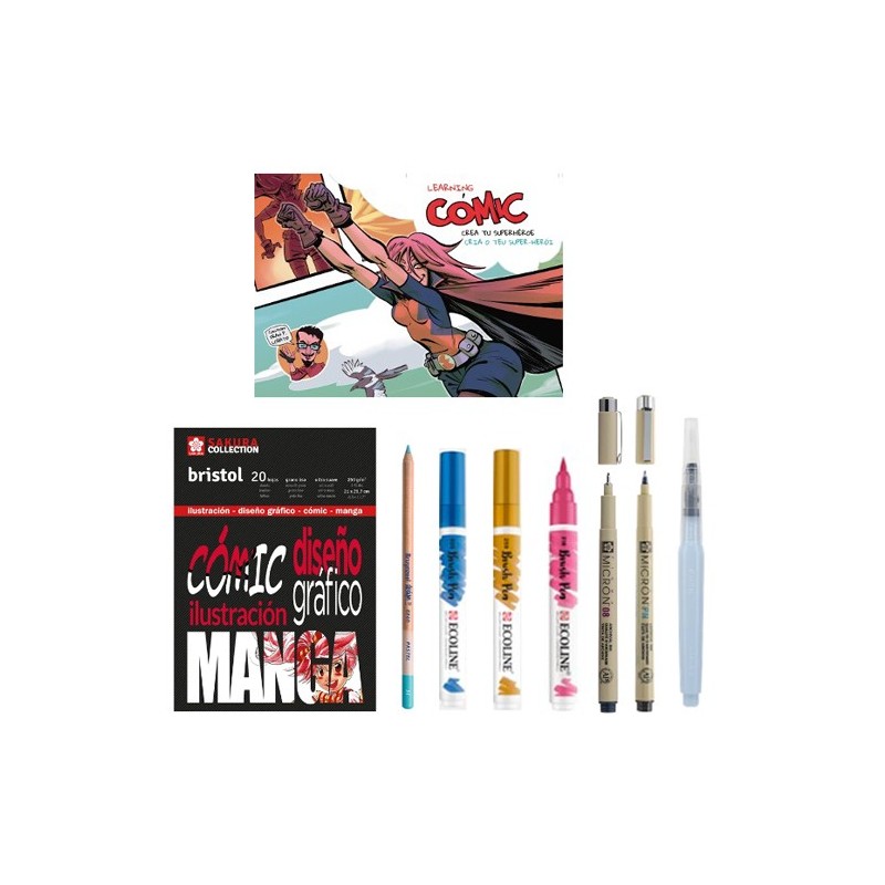 Materiais Belas Artes - Kit Learning Comic | totenart.com