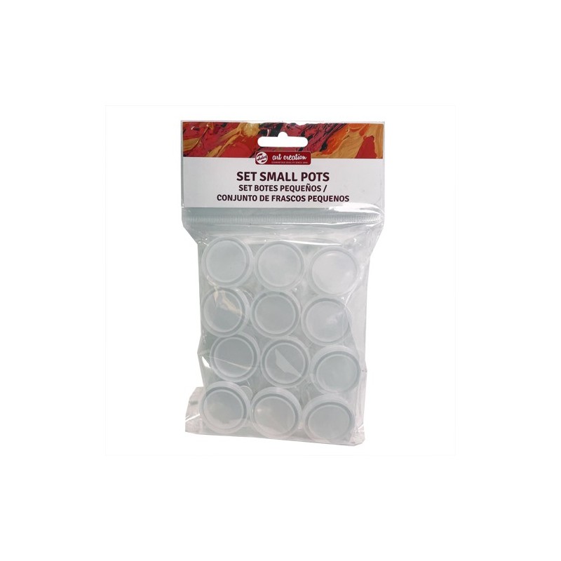 Materiais Belas Artes - Conjunto de frascos pequeños, diam. 2.7 cm | totenart.com