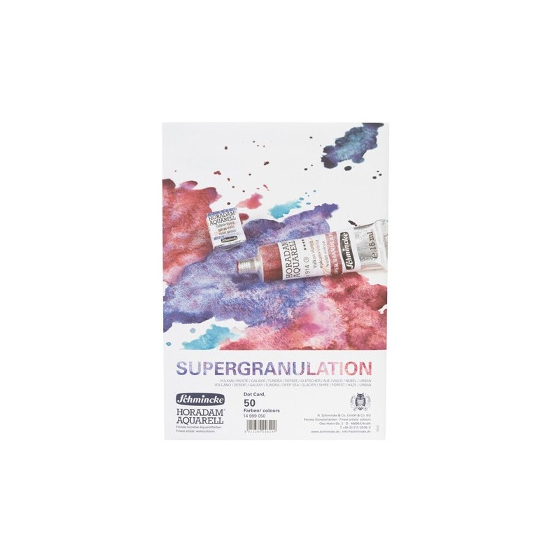Materiais Belas Artes - Dot Card Schmincke Horadam, 50 cores supergrain aquarela | totenart.com
