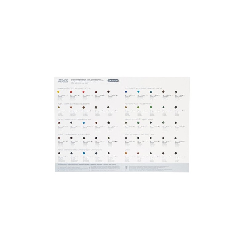 Materiais Belas Artes - Dot Card Schmincke Horadam, 50 cores supergrain aquarela | totenart.com