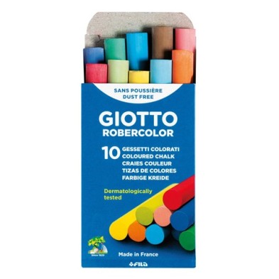 Materiais Belas Artes - 10 giz colorido Robercolor Giotto | totenart.com