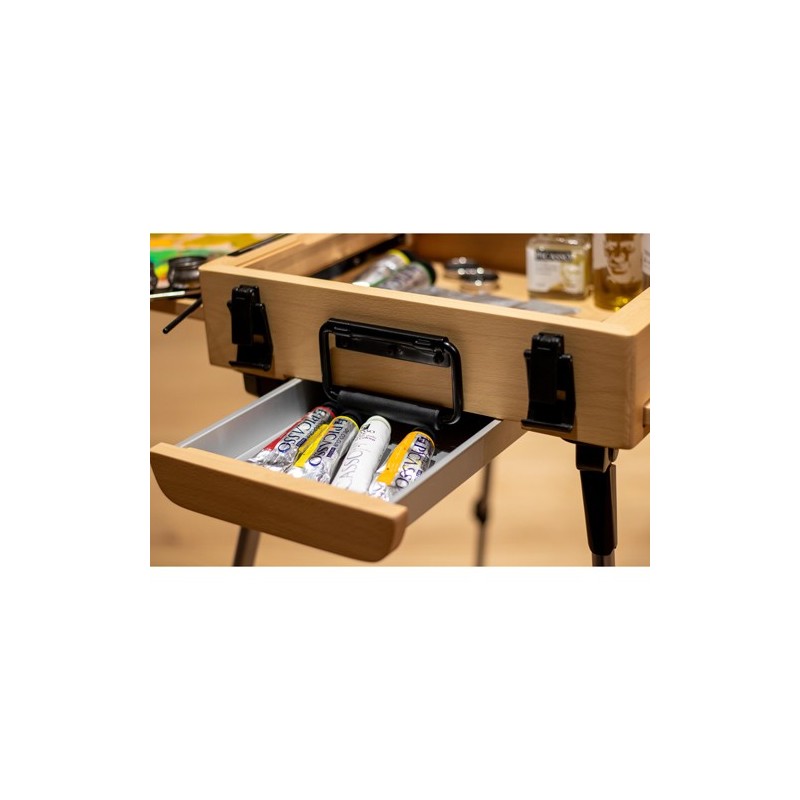 Materiais Belas Artes - Cavalete Caixa Deluxe Natural Phoenix | totenart.com