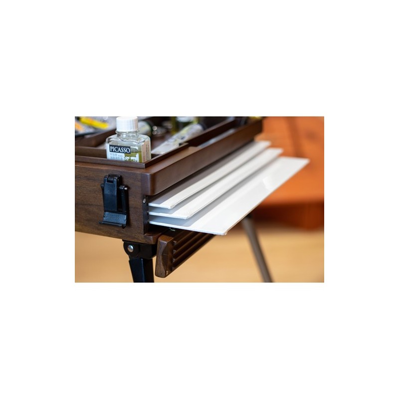 Materiais Belas Artes - Cavalete Caixa Deluxe Nogueira Phoenix | totenart.com