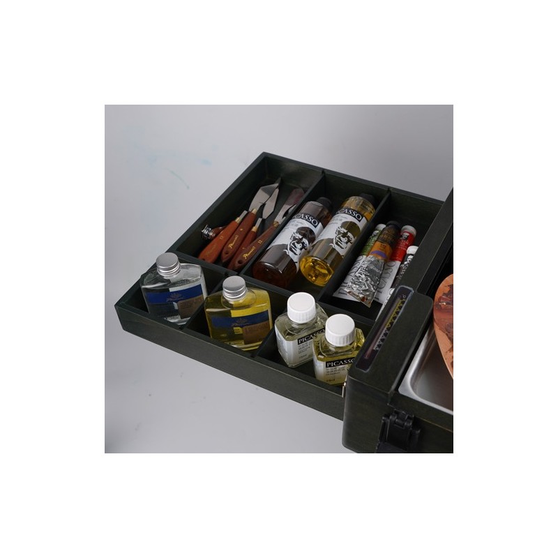 Materiais Belas Artes - Cavalete Caixa Deluxe Oliva Phoenix | totenart.com