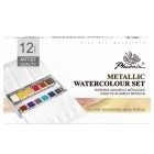 Materiais Belas Artes - Caixa metalica 12 Aquarela Phoenix 1/2 godets, metálicos | totenart.com
