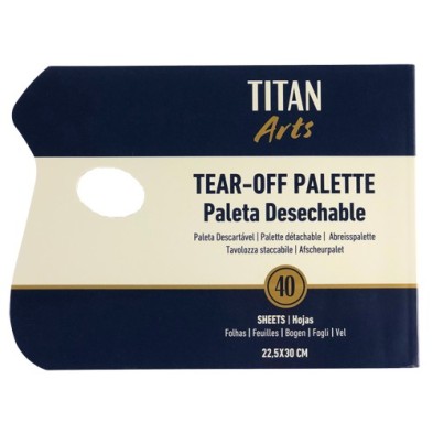 Materiais Belas Artes - Papel paleta retangular 40 folhas, 22,5x30 cm | totenart.com