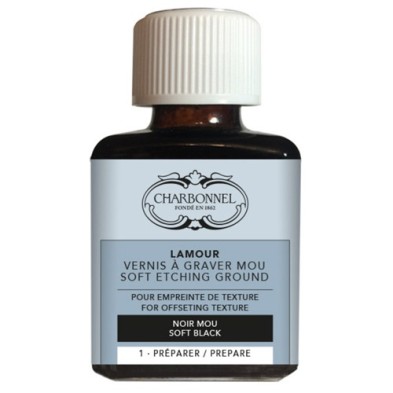 Materiais Belas Artes - Verniz Gravura Preto Macio Charbonnel, LAMOUR, 75 ml | totenart.com