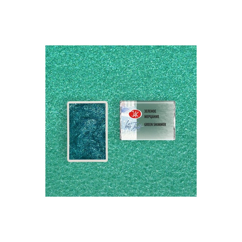 Materiais Belas Artes - Aquarelas White Nights em godet Green Shimmer 985 | totenart.com