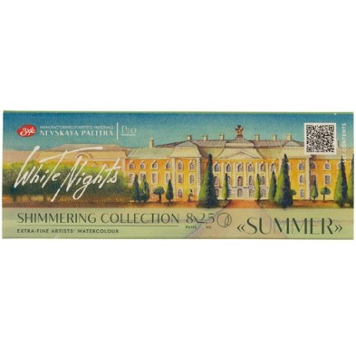 Materiais Belas Artes - Conjunto de 8 godets Shimmering Summer, brilhar, White Nights | totenart.com