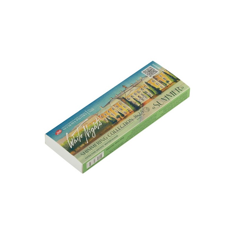 Materiais Belas Artes - Conjunto de 8 godets Shimmering Summer, brilhar, White Nights | totenart.com