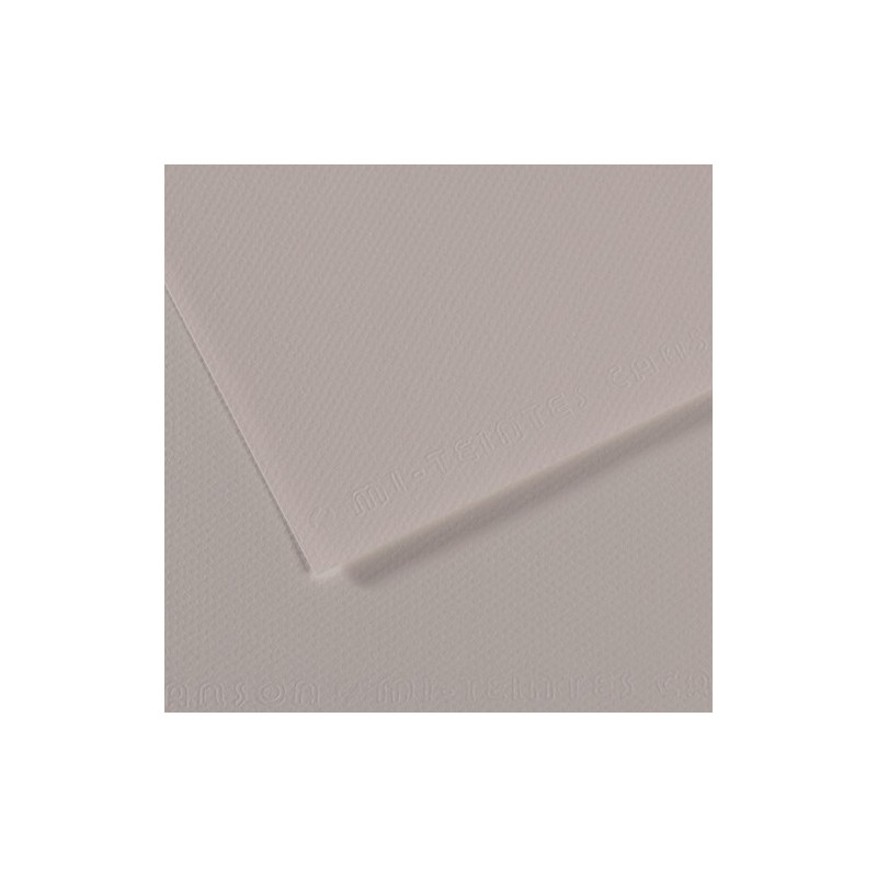 Mi-teintes Canson Gris Perola, 160 gr., 50x65 cm.