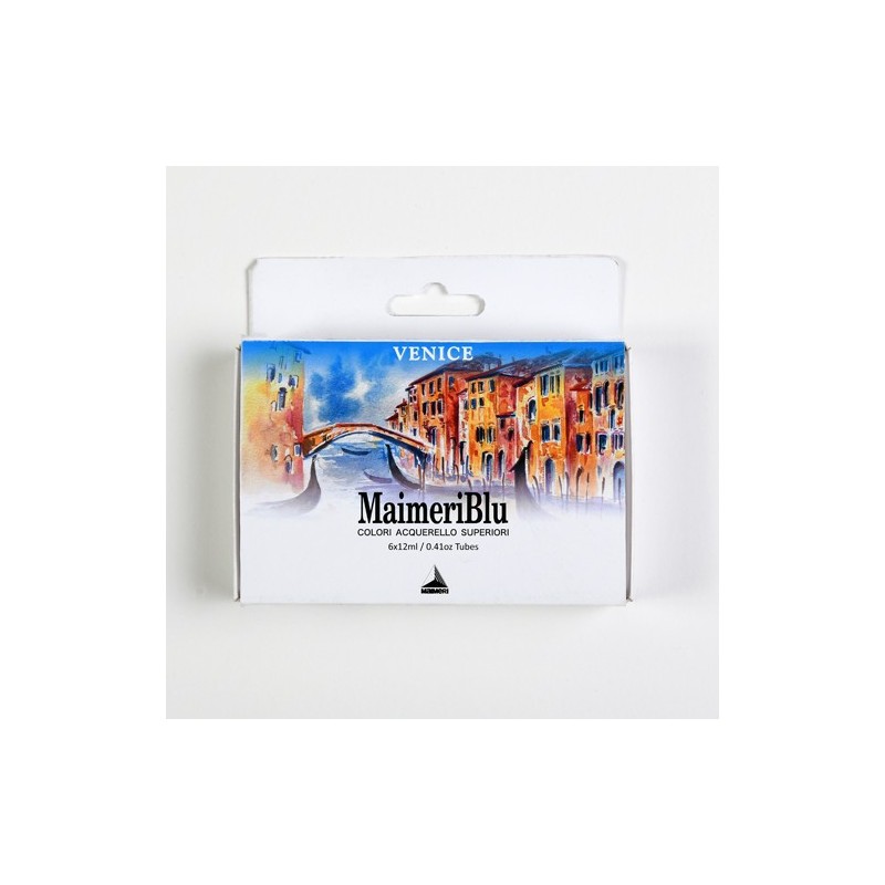Materiais Belas Artes - Caixa de aquarela MaimeriBlu Venice, 6 tubos de 12 ml | totenart.com