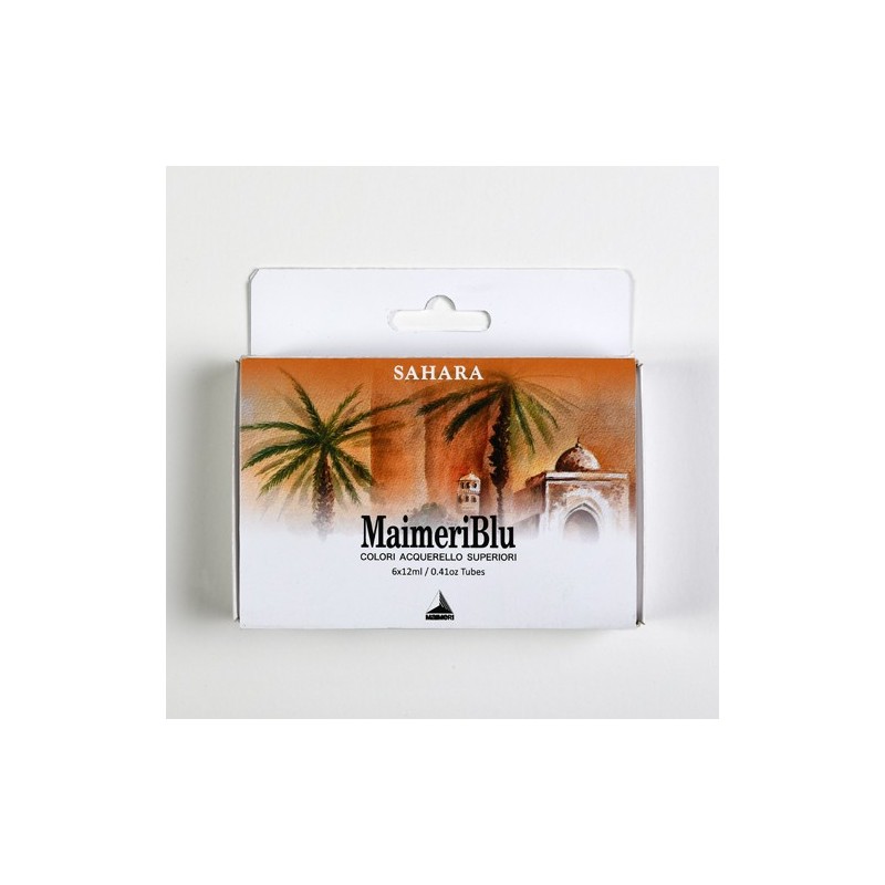 Materiais Belas Artes - Caixa de aquarela MaimeriBlu Sahara, 6 tubos de 12 ml | totenart.com