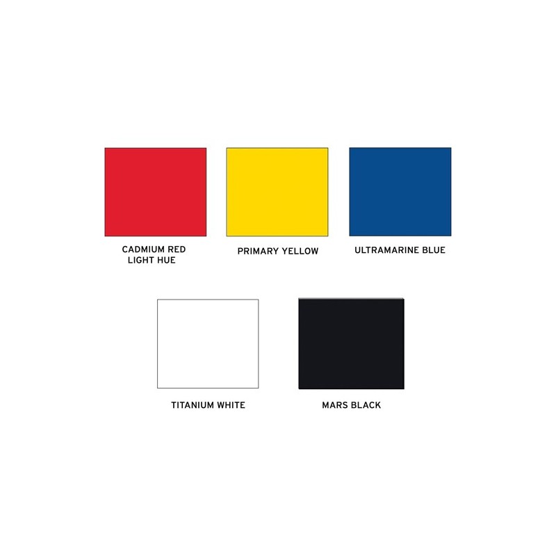 Materiais Belas Artes - Conjunto Liners Heavy Body Abstract, 5 cores primárias, 27 ml Sennelier | totenart.com