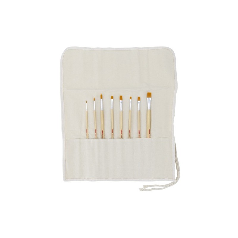 Materiais Belas Artes - Tubo de 8 pincéis ArtCreation de cabo longo | totenart.com