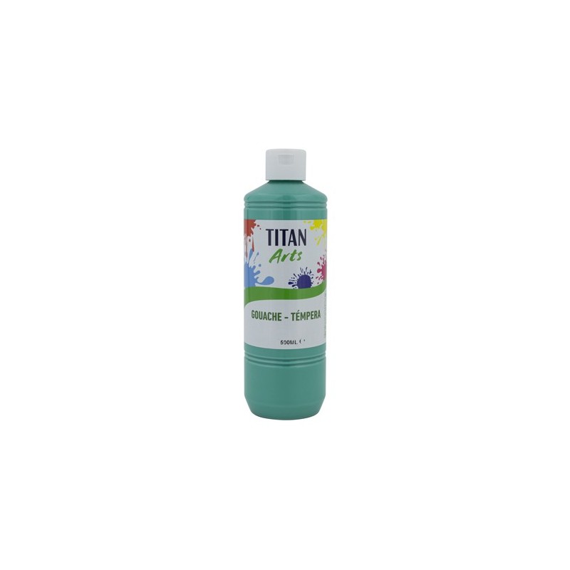Materiais Belas Artes - Têmpera Guache Titan Arts Azul Turquesa, 500 ml | totenart.com
