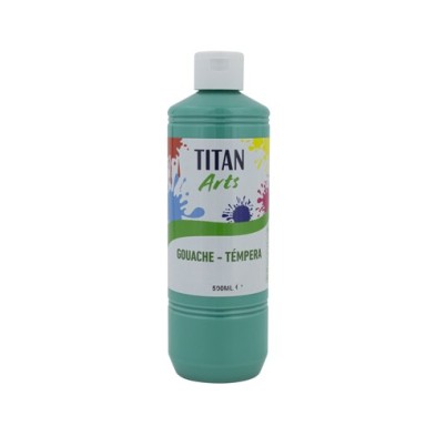 Materiais Belas Artes - Têmpera Guache Titan Arts Azul Turquesa, 500 ml | totenart.com