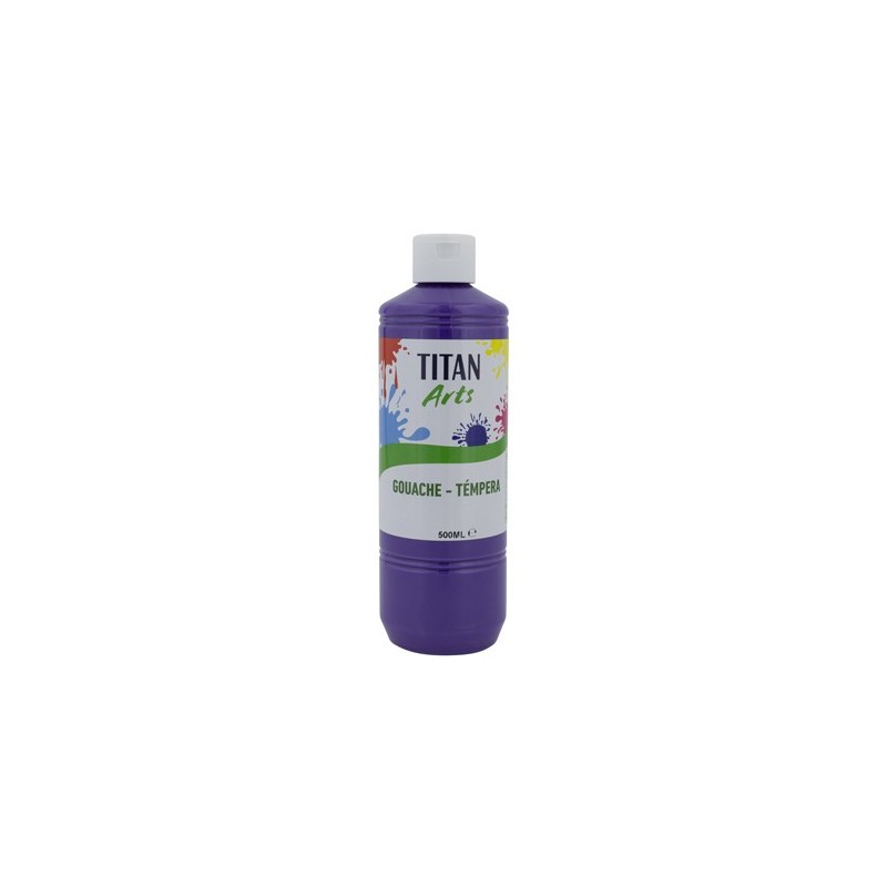 Materiais Belas Artes - Têmpera Guache Titan Arts Violeta, 500 ml | totenart.com
