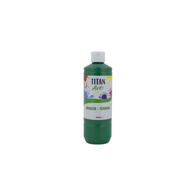 Materiais Belas Artes - Têmpera Guache Titan Arts Verde Escuro, 500 ml | totenart.com