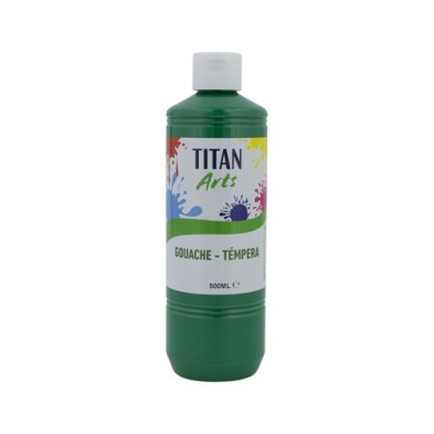 Materiais Belas Artes - Têmpera Guache Titan Arts Verde Escuro, 500 ml | totenart.com