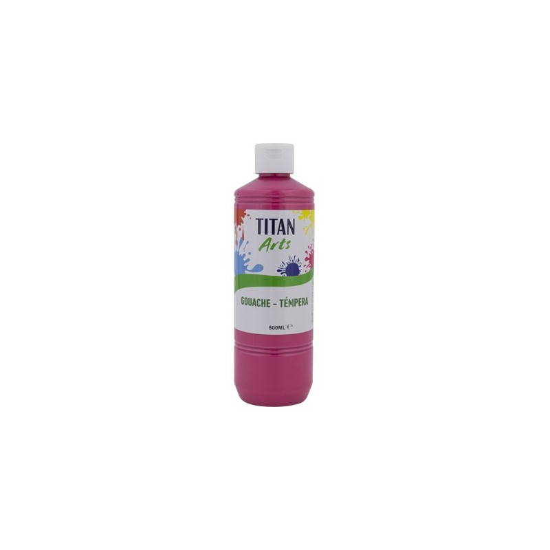 Materiais Belas Artes - Têmpera Guache Titan Arts Rosa, 500 ml | totenart.com