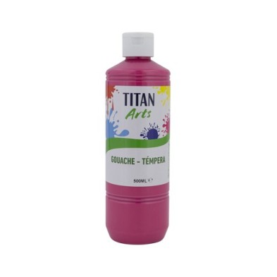 Materiais Belas Artes - Têmpera Guache Titan Arts Rosa, 500 ml | totenart.com