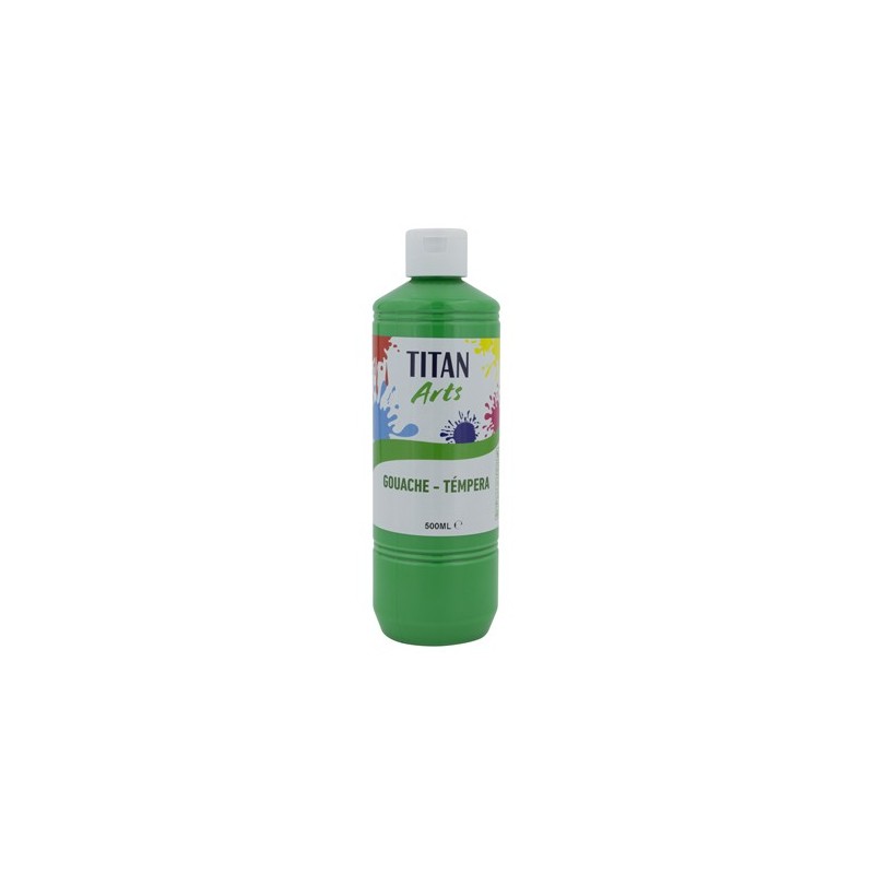 Materiais Belas Artes - Têmpera Guache Titan Arts Verde Claro, 500 ml | totenart.com