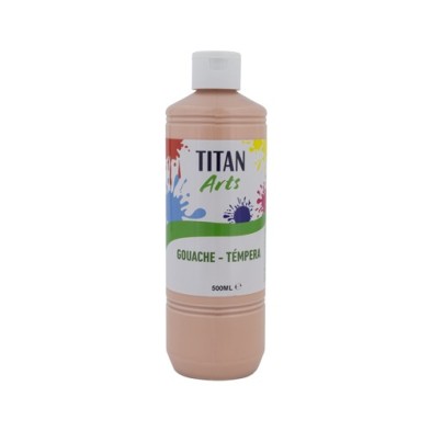 Materiais Belas Artes - Têmpera Guache Titan Arts Salmão, 500 ml | totenart.com