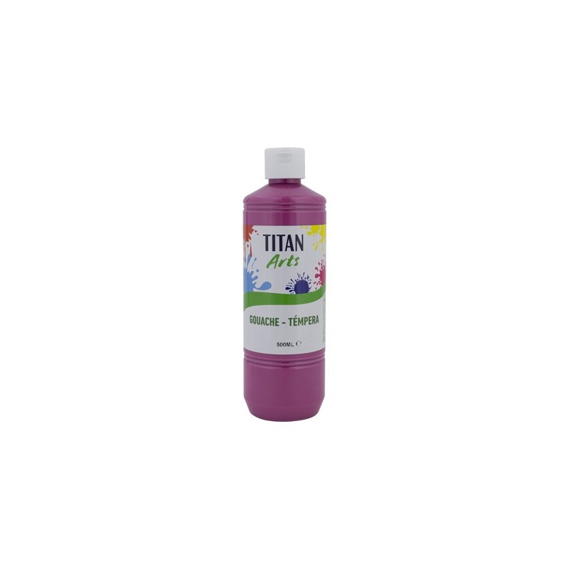 Materiais Belas Artes - Têmpera Guache Titan Arts Magenta, 500 ml | totenart.com