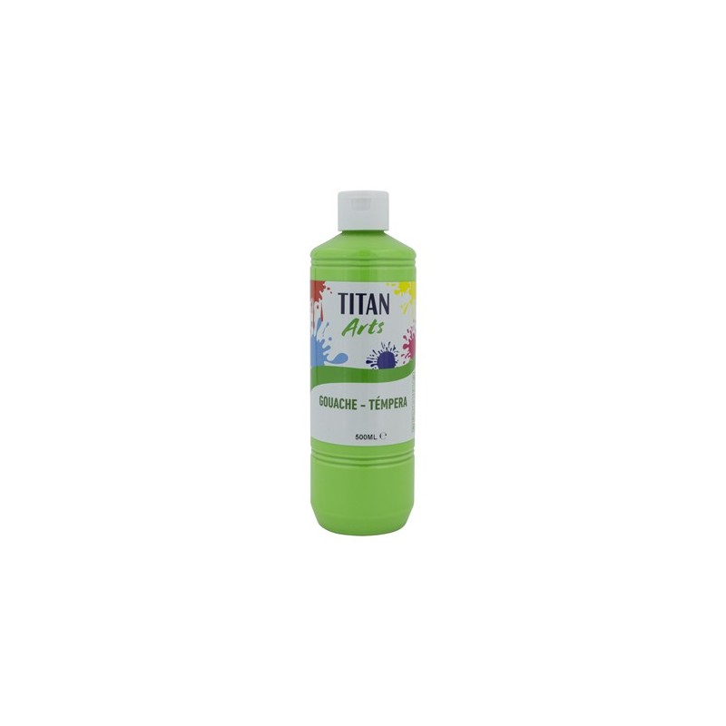 Materiais Belas Artes - Têmpera Guache Titan Arts Verde Brilhante, 500 ml | totenart.com