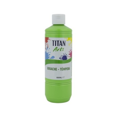 Materiais Belas Artes - Têmpera Guache Titan Arts Verde Brilhante, 500 ml | totenart.com