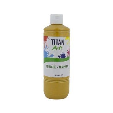Materiais Belas Artes - Têmpera Guache Titan Arts Ocre, 500 ml | totenart.com