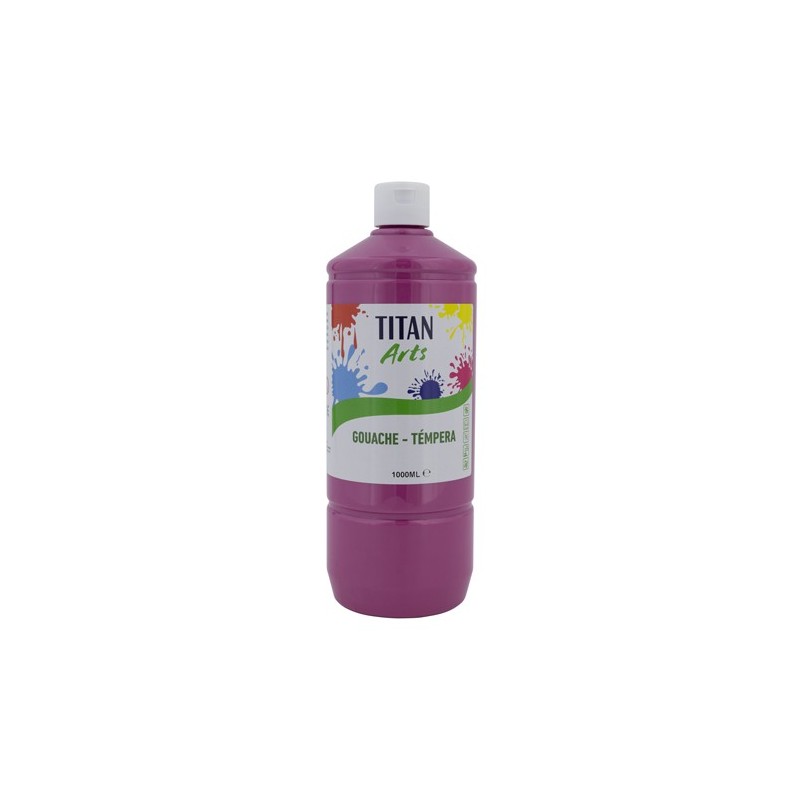 Materiais Belas Artes - Têmpera Guache Titan Arts Magenta, 1 L | totenart.com