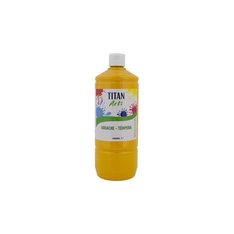 Materiais Belas Artes - Têmpera Guache Titan Arts Amarelo Indiano, 1 L | totenart.com