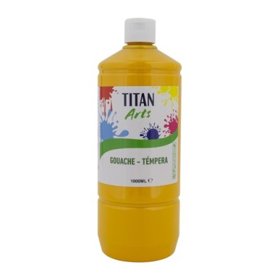 Materiais Belas Artes - Têmpera Guache Titan Arts Amarelo Indiano, 1 L | totenart.com