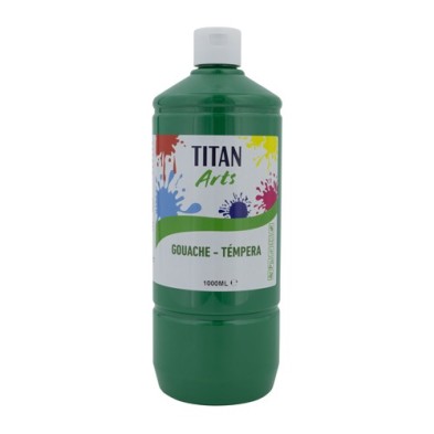 Materiais Belas Artes - Têmpera Guache Titan Arts Verde Escuro, 1 L | totenart.com