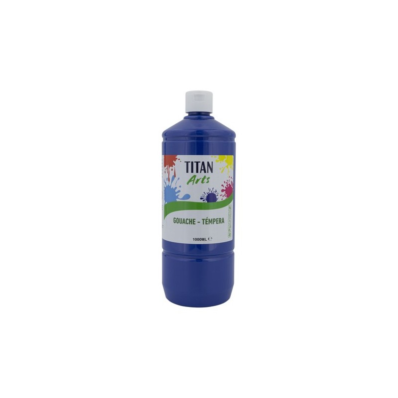 Materiais Belas Artes - Têmpera Guache Titan Arts Azul Escuro, 1 L | totenart.com