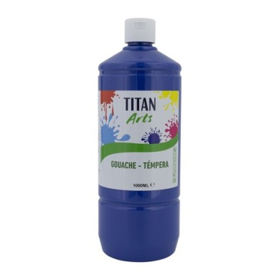 Materiais Belas Artes - Têmpera Guache Titan Arts Azul Escuro, 1 L | totenart.com