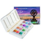 Materiais Belas Artes - Conjunto de 12 godetes \"Granulation and Earth\", caixa de plástico, White Nights | totenart.com