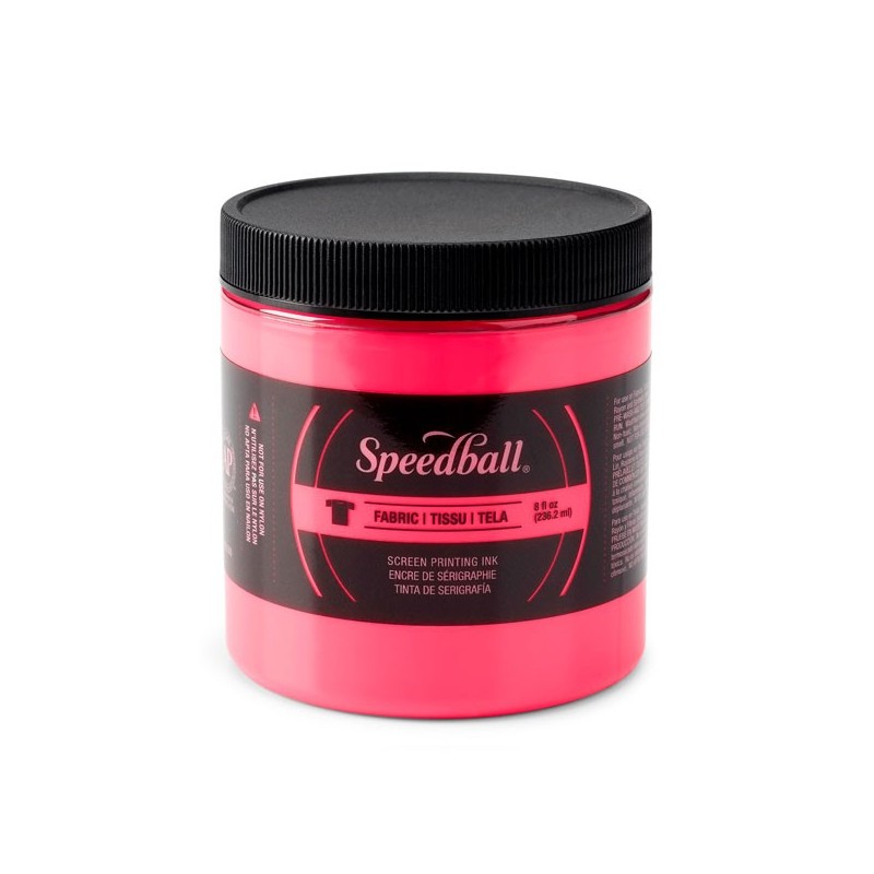 Tinta Serigrafia a agua Rosa Fuerte Fluor 236 ml. Speedball