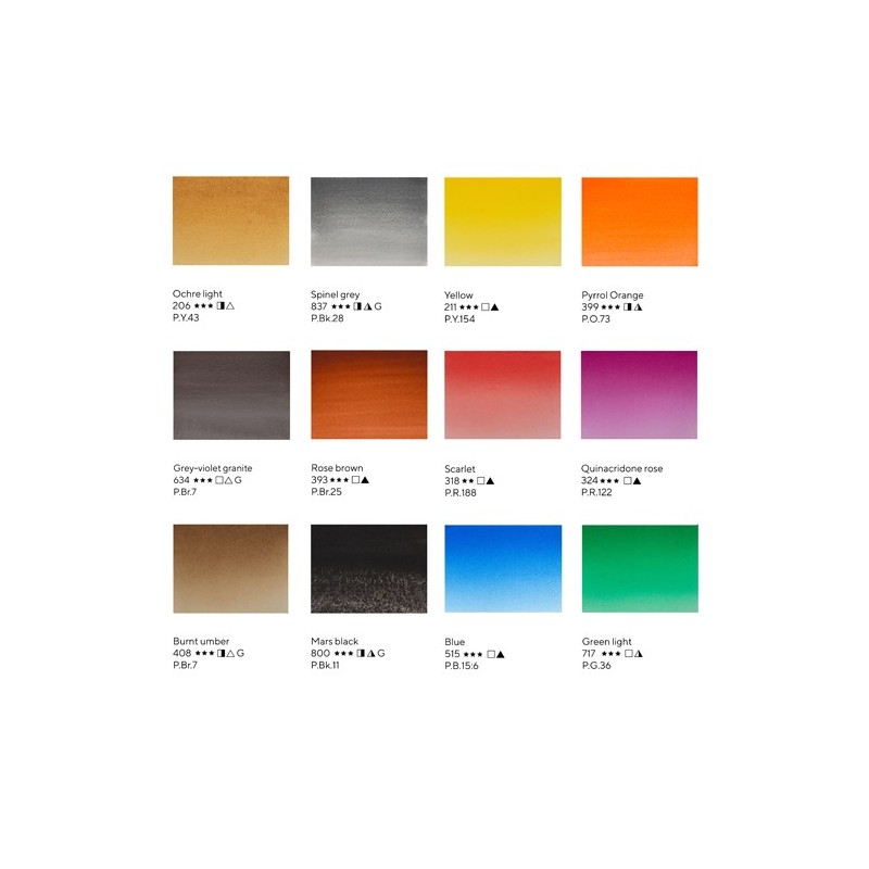 Materiais Belas Artes - Conjunto de 12 godets Animalistics, White Nights | totenart.com