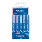 Materiais Belas Artes - Giotto Turbo PRO Candy Colors 5 marcadores | totenart.com