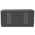 Materiais Belas Artes - Armário de arquivo horizontal 5 gavetas Aço, A1 (com tampa e base) | totenart.com