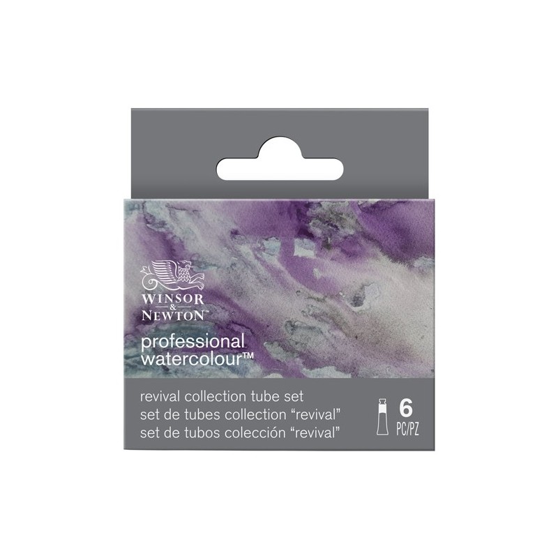 Materiais Belas Artes - Kit Aquarela Revival 6 tubos 5 ml. Winsor & Newton | totenart.com