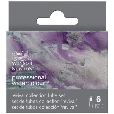 Materiais Belas Artes - Kit Aquarela Revival 6 tubos 5 ml. Winsor & Newton | totenart.com