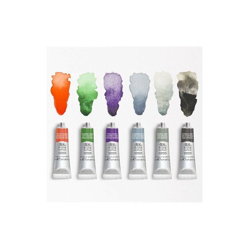 Materiais Belas Artes - Kit Aquarela Revival 6 tubos 5 ml. Winsor & Newton | totenart.com