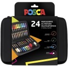 Materiais Belas Artes - Estojo Posca Premium 24 marcadores | totenart.com