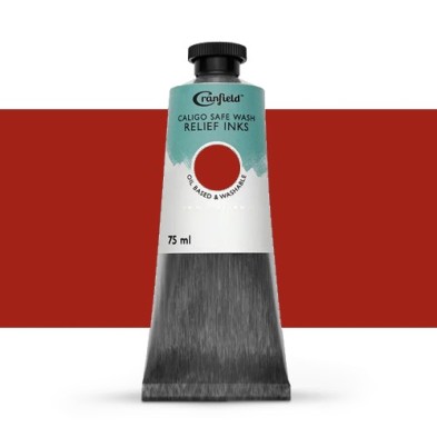 Materiais Belas Artes - Tinta Xilogravura Vermelho de naftol, 75 ml., Caligo | totenart.com