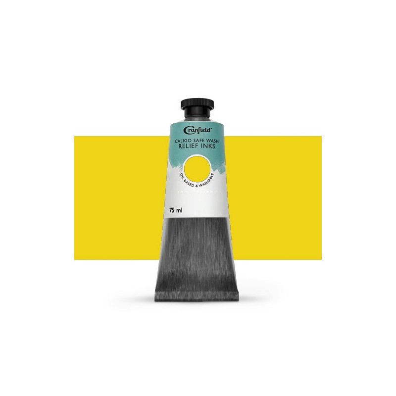 Materiais Belas Artes - Tinta Xilogravura Amarelo de arilide, 75 ml., Caligo | totenart.com