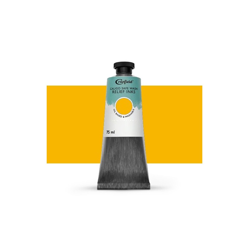 Materiais Belas Artes - Tinta Xilogravura Amarelo de diarilida, 75 ml., Caligo | totenart.com